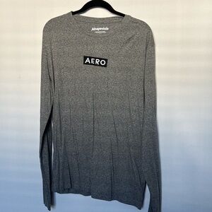 Aeropostale Charcoal Heather Long Sleeve Tee